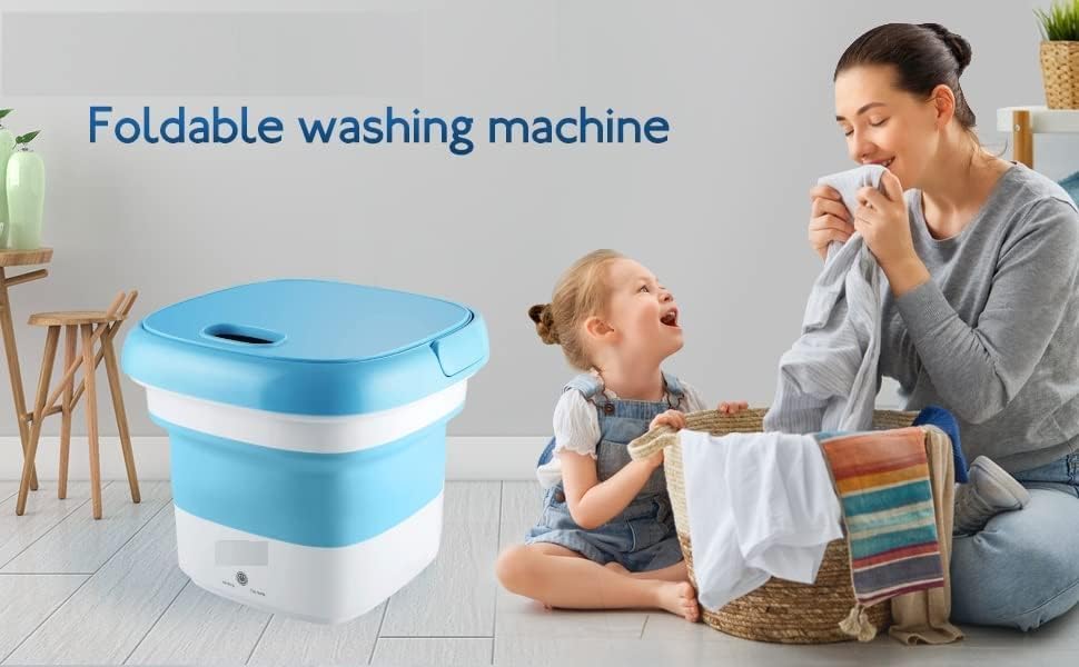 Portable Washing Machine, 16L Mini Washing Machine With Spin Basket, Small Portable Washer Machine Suitable for Underwear Small Clothes Dryer Deep Cleaning A1