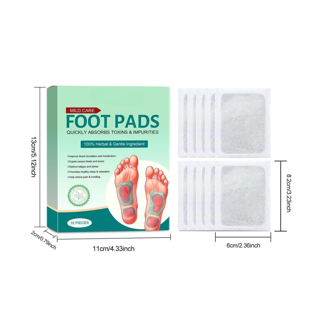 100% Herbal And Gentle Ingredient Detox Foot Pads, 20 Pieces