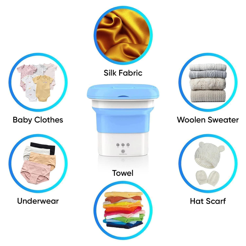 Portable Washing Machine, 16L Mini Washing Machine With Spin Basket, Small Portable Washer Machine Suitable for Underwear Small Clothes Dryer Deep Cleaning A1